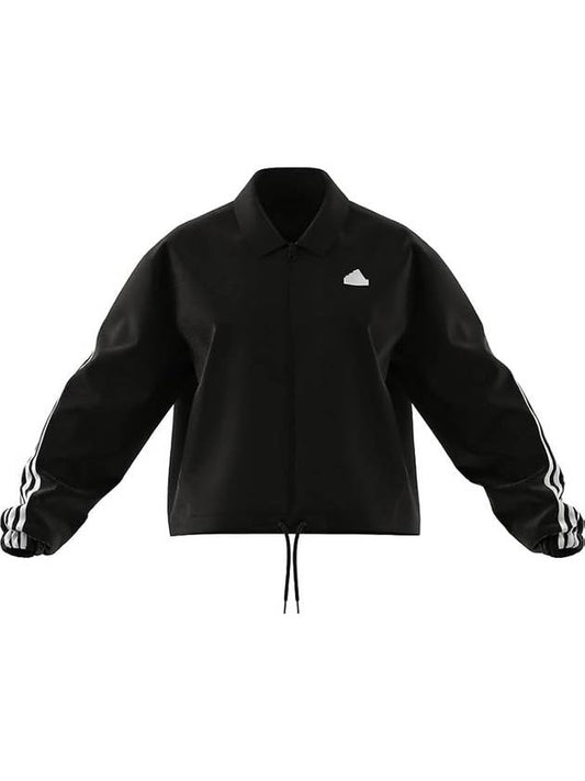 Adidas Future Icon 3S Woven Windbreaker Black - ADIDAS - BALAAN 1