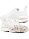 Painted Leather Running Low Top Sneakers White - LANVIN - BALAAN 2