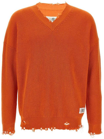 Mm6 Maison Margiela Destroyed Sweater - MAISON MARGIELA - BALAAN 1