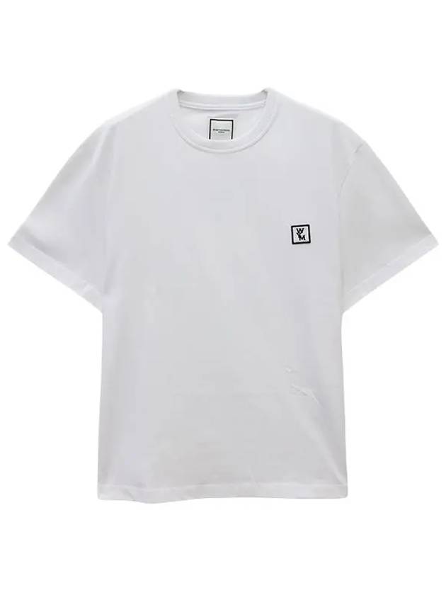 Men's Back Logo Cotton Short Sleeve T-Shirt White - WOOYOUNGMI - BALAAN 5