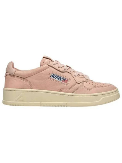 Women's Medalist Goatskin Low Top Sneakers Pink - AUTRY - BALAAN 2