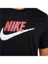 Men's NSW Futura Mark Short Sleeve T-Shirt Black - NIKE - BALAAN 6