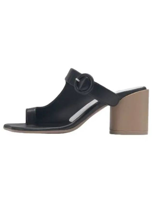 MM6 leather buckle sandals black - MAISON MARGIELA - BALAAN 1