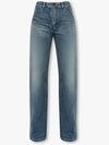 Women's Jane High Waist Straight Jeans Blue - SAINT LAURENT - BALAAN 4