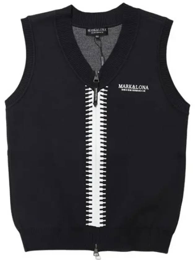 Men s knit zip up vest golf - MARK & LONA - BALAAN 1