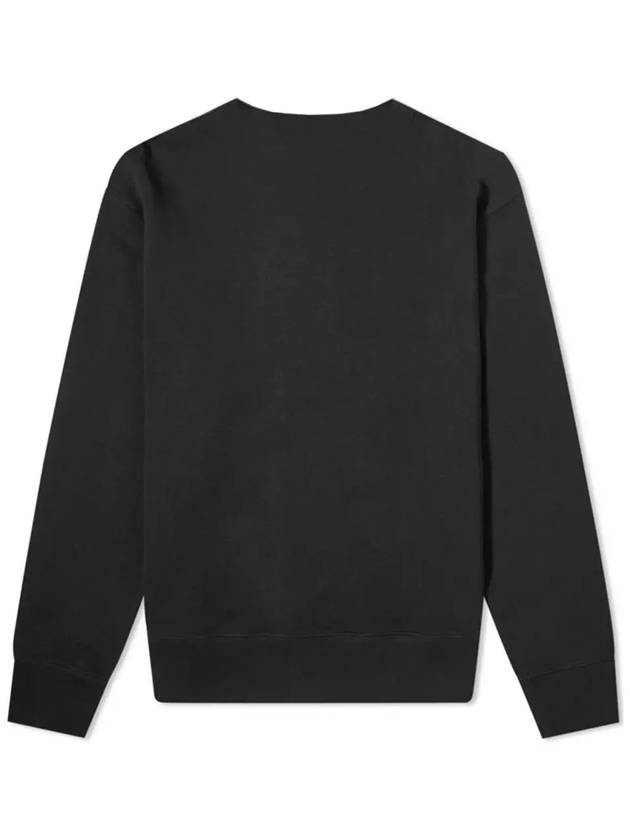 Fairview Face Patch Crew Neck Sweatshirt Black - ACNE STUDIOS - BALAAN 4