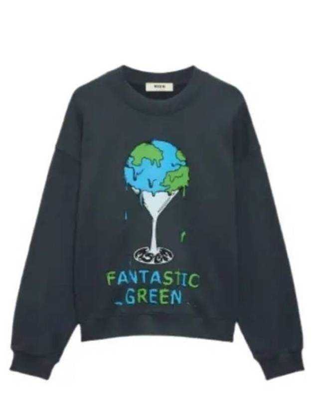 Fantastic Green Sweatshirt Grey - MSGM - BALAAN 2