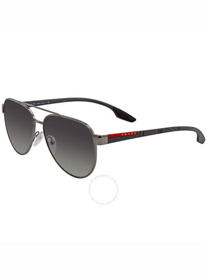 Prada Linea Rossa Grey Gradient Pilot Unisex Sunglasses PS54TS 5AV3M1 58 - PRADA - BALAAN 2