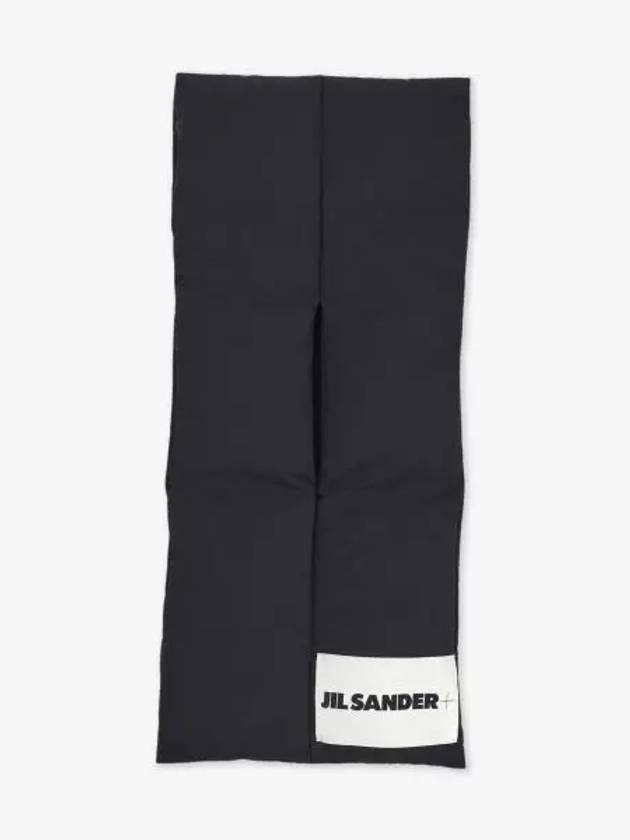 Logo Quilting Padding Down Muffler Black - JIL SANDER - BALAAN 2