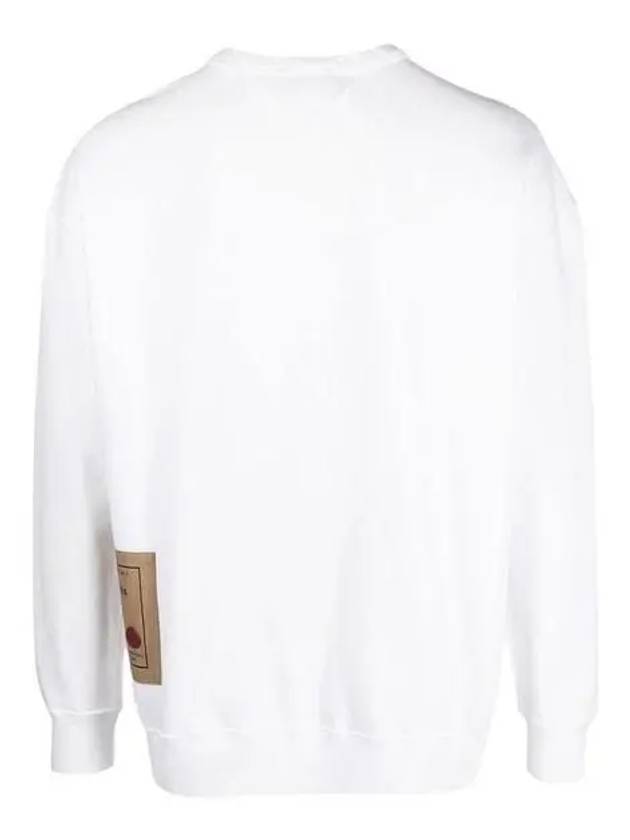 Garment Dyed Cotton Jersey Sweatshirt White - TEN C - BALAAN 4