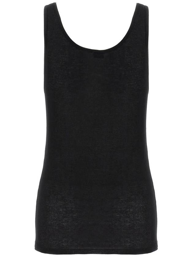 Women's Wool Jersey Sleeveless Black - SAINT LAURENT - BALAAN 3