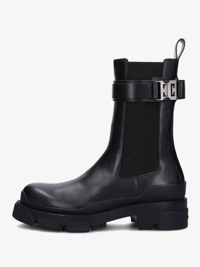 4G Buckle Leather Chelsea Boots Black - GIVENCHY - BALAAN 2