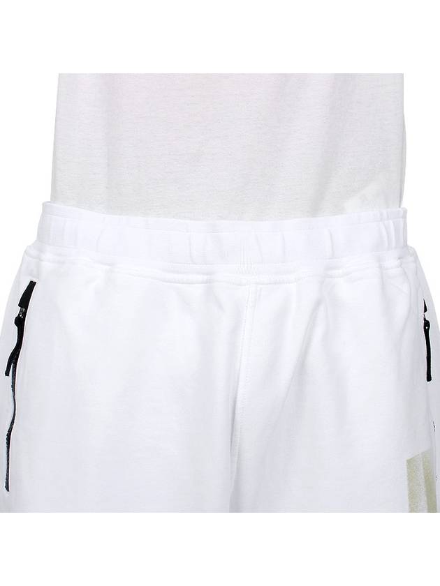 Compass Print Shorts White - STONE ISLAND - BALAAN 7