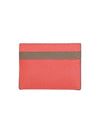 Bicolor Leather Card Wallet Red - MARNI - BALAAN 3