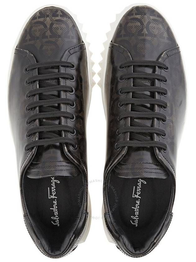 Salvatore Ferragamo Rhinoceros Grey Gancini Low-top Sneakers, Brand Size 7.5 - SALVATORE FERRAGAMO - BALAAN 3