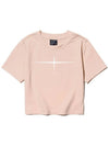 Flat Crop Short Sleeve T Shirt Pink - ELIMENO - BALAAN 2