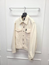 Saint Laurent White Cream Cotton Denim Trucker Jacket 50 - FENDI - BALAAN 3