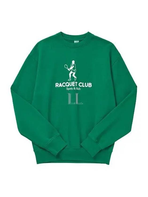 Racquet Club Crew Neck Sweatshirt Green - SPORTY & RICH - BALAAN 2