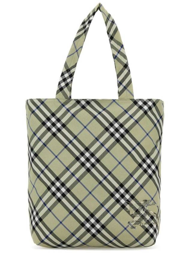 Check Tote Bag Lichen - BURBERRY - BALAAN 2