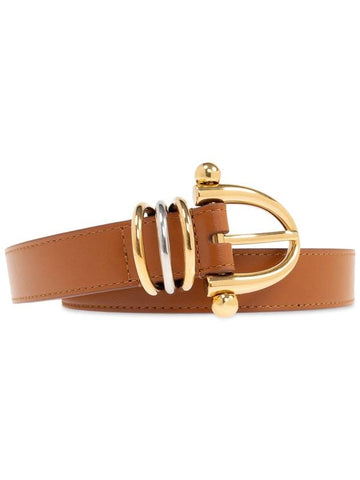 Chloé Leather Belt, Women's, Brown - CHLOE - BALAAN 1