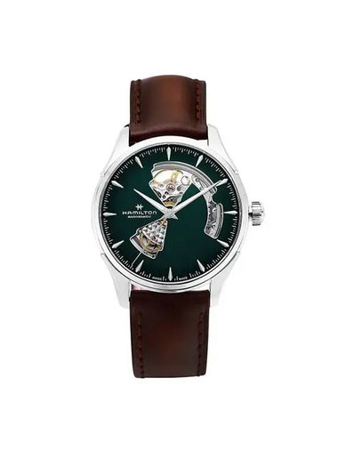 Jazzmaster Open Heart Automatic Watch Green - HAMILTON - BALAAN 1