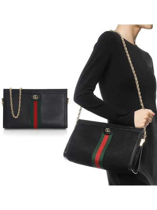 GG Ophidia Shoulder Bag Black - GUCCI - BALAAN 2