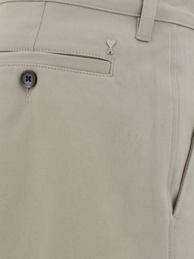 De Coeur Motif Chino Shorts Beige - AMI - BALAAN 4