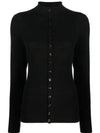 Women's Soft Shetland Fit Collar Cardigan Black - LEMAIRE - BALAAN 2