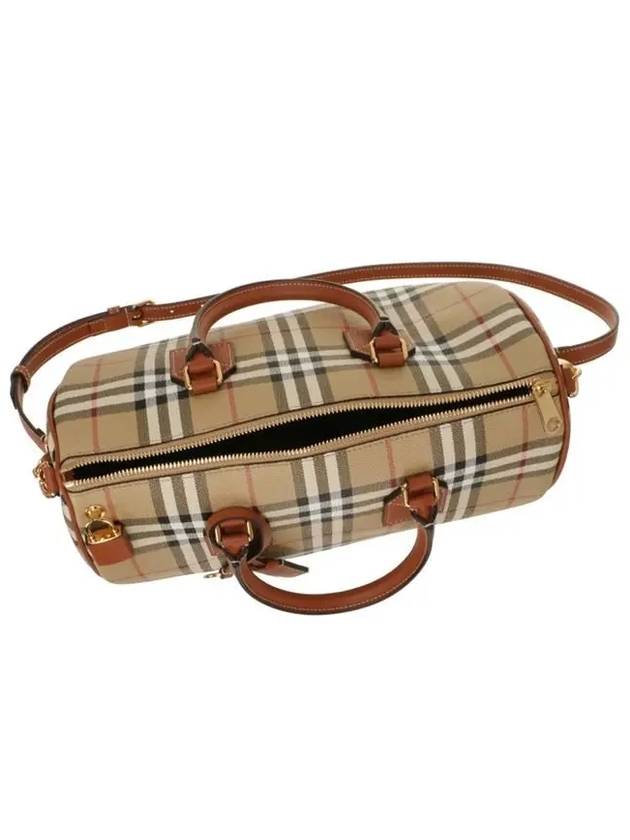 Medium Check Bowling Tote Bag Archive Beige Briar Brown - BURBERRY - BALAAN 5