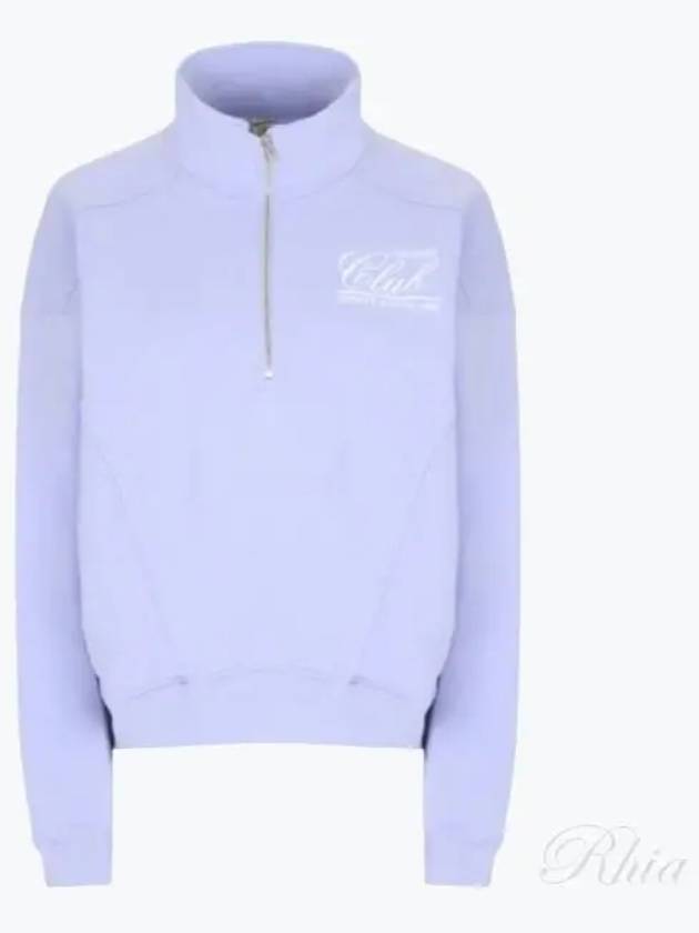 Country Club Half Zip Up Sweatshirt Light Purple - SPORTY & RICH - BALAAN 2