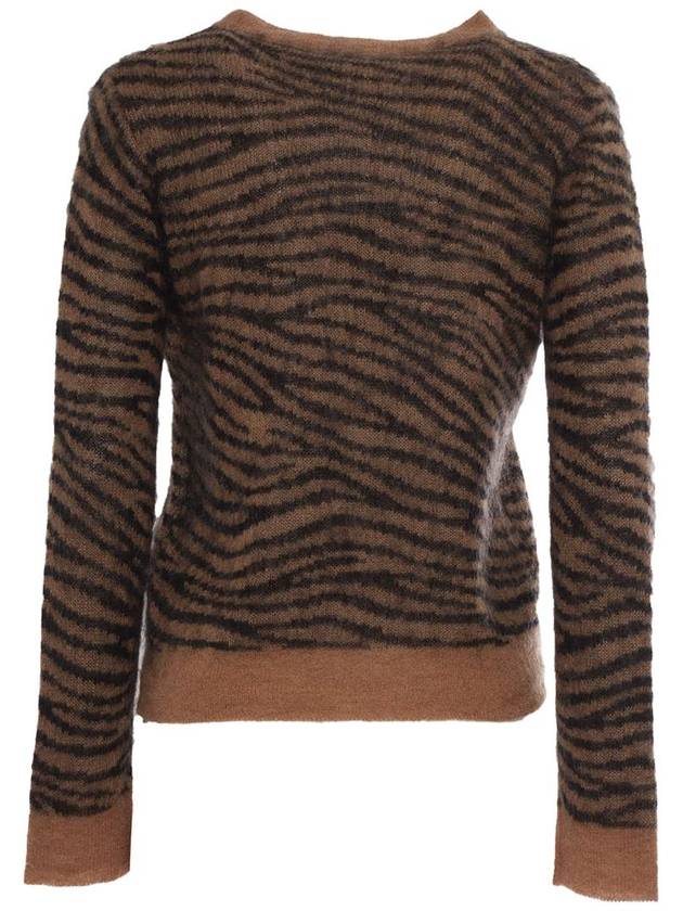 Abadan fitted mohair blend knit top camel - MAX MARA - BALAAN 3