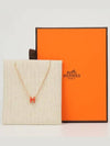 Mini Pop H Pendant Necklace Rose Gold - HERMES - BALAAN 6