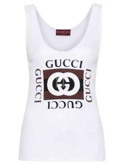 Logo Sleeveless White - GUCCI - BALAAN 2