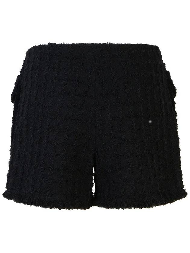 Versace Black Virgin Wool Blend Shorts - VERSACE - BALAAN 3