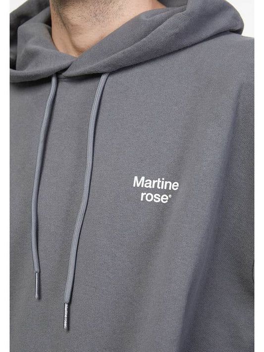 Men's Painted Color Lettering Hoodie Sweatshirt Gray MRSS22602FG GRAY STK - MARTINE ROSE - BALAAN 2