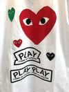 Men's Multi Heart Waffen Short Sleeve TShirt P1T280WHITE 1 - COMME DES GARCONS PLAY - BALAAN 3