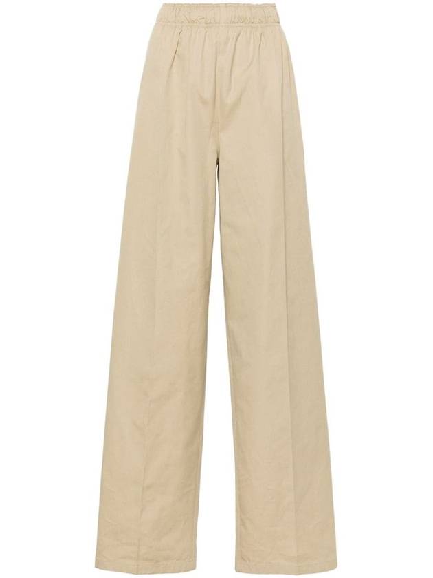 Poplin straight pants beige - PRADA - BALAAN 2