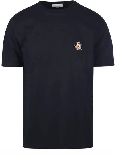 Speedy Fox Patch Comfort Short Sleeve T-Shirt Black - MAISON KITSUNE - BALAAN 2