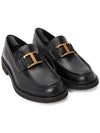 Men's Semi Shine Leather Loafers Black - TOD'S - BALAAN 4