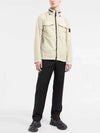 Waffen Naslan Light Watro Zip-up Jacket Beige - STONE ISLAND - BALAAN 4