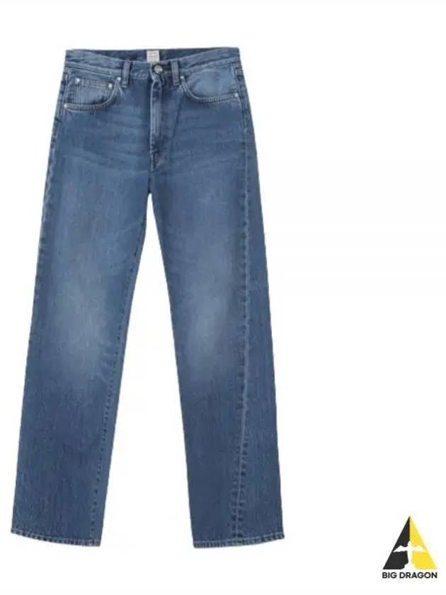 Women's Twisted Seam Straight Jeans - TOTEME - BALAAN 2