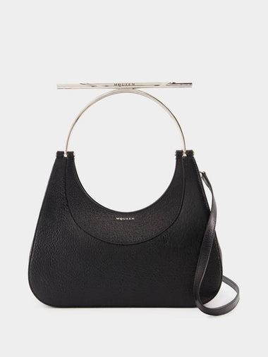 Cross Bar Purse - Alexander McQueen - Leather - Black/Silver - ALEXANDER MCQUEEN - BALAAN 1