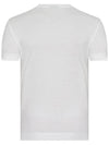 Embroidery Logo Short Sleeve T-Shirt White - EMPORIO ARMANI - BALAAN 4