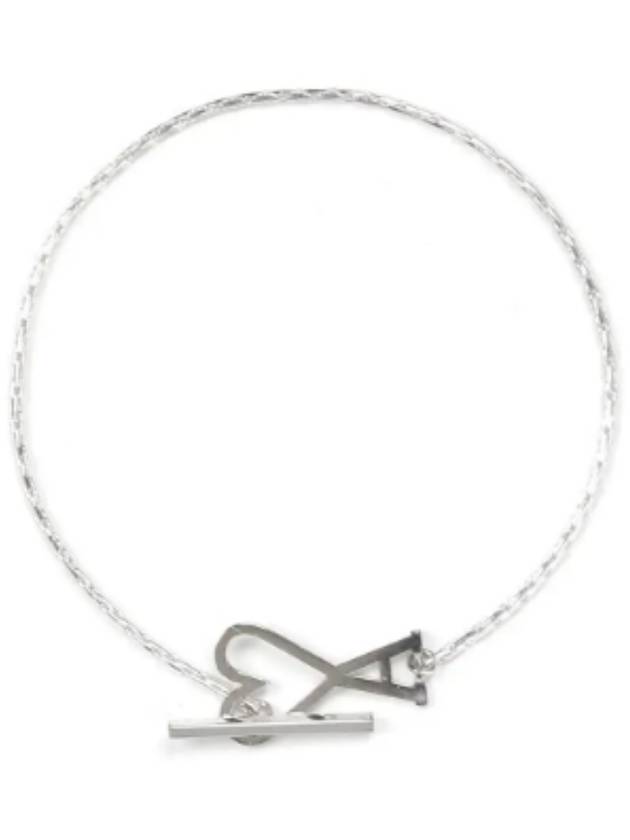 Heart Logo Bracelet Silver - AMI - BALAAN 2