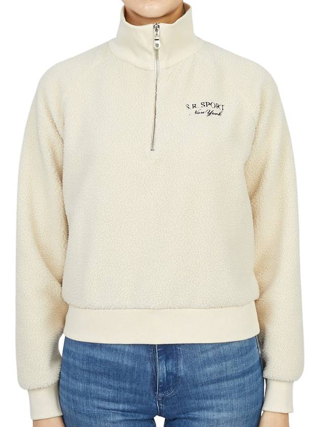 Embroider Logo Sweatshirt Ivory - SPORTY & RICH - BALAAN 4