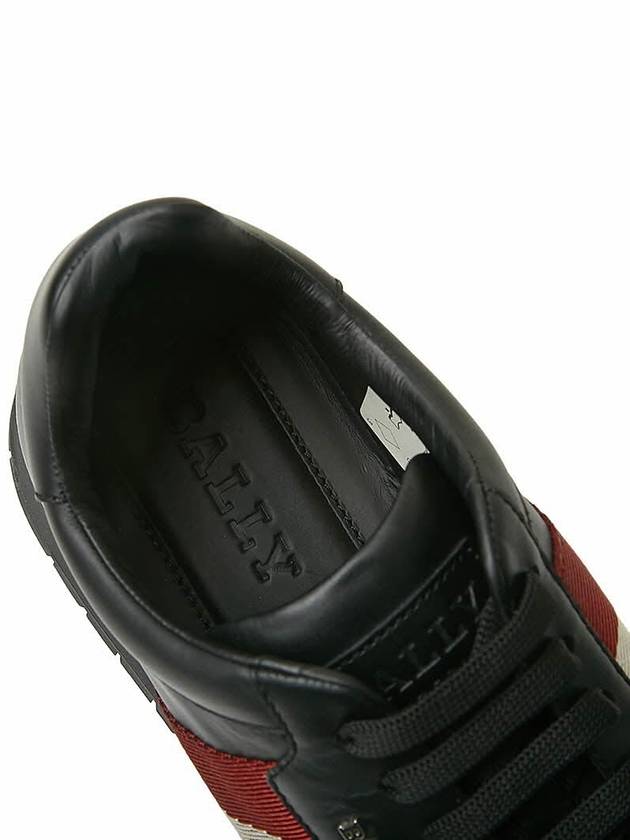 Men's Astel Leather Low Top Sneakers Black - BALLY - BALAAN 8