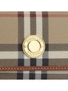 Check Half Wallet Beige - BURBERRY - BALAAN 3