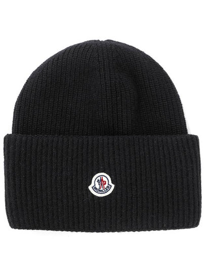 Wool Beanie Black - MONCLER - BALAAN 2