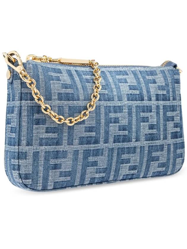 Baguette Pouch Bag Blue - FENDI - BALAAN 5