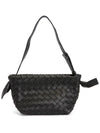 Intrecciato Tie Mini Shoulder Bag Black - BOTTEGA VENETA - BALAAN 5